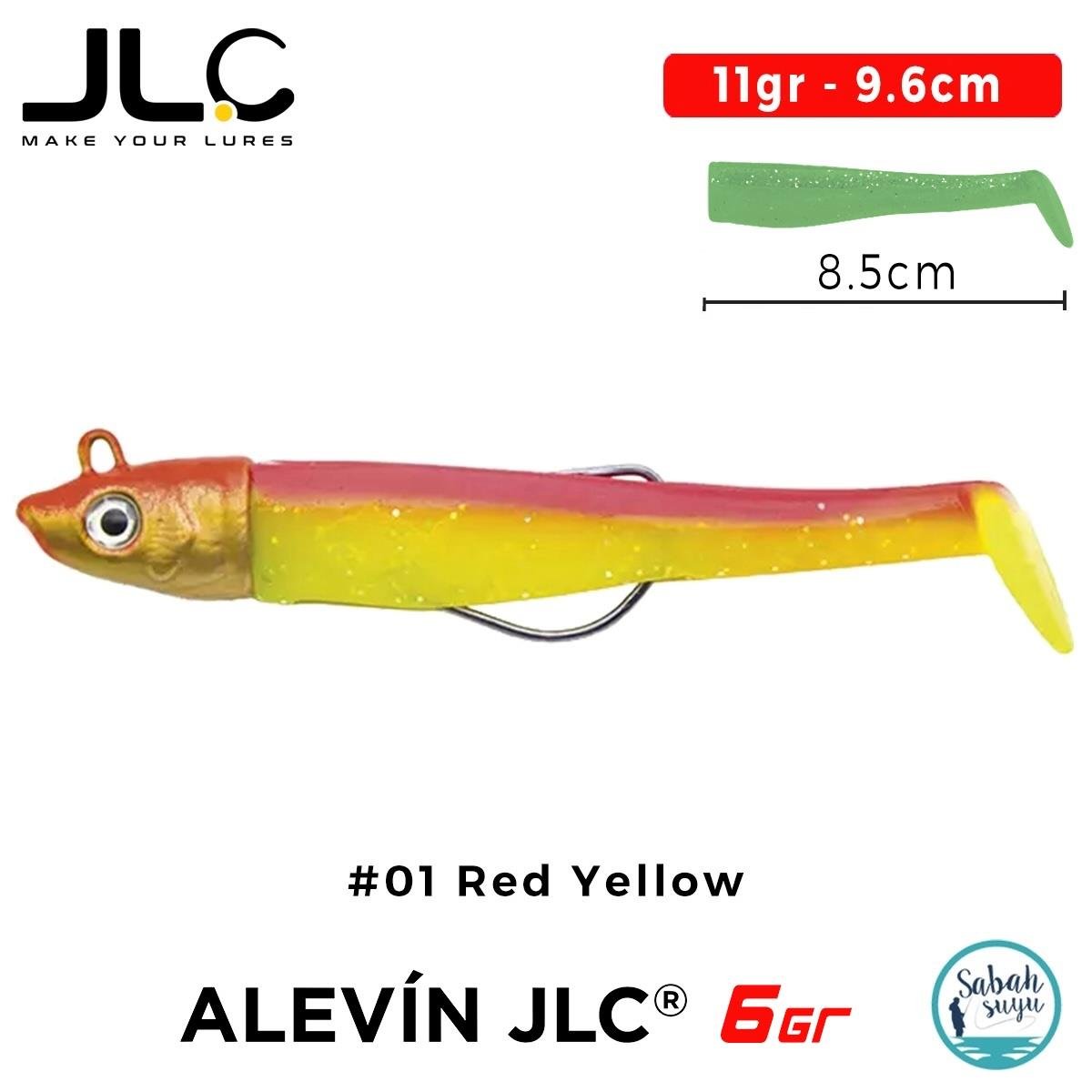 JLC Alevin Set 11gr 9.6cm #01 Red Yellow Silikon Balık