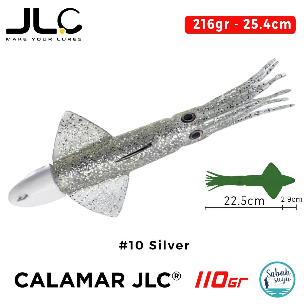 JLC Calamar 110 Set 25.4cm 216gr #10 Silver Silikon Kalamar
