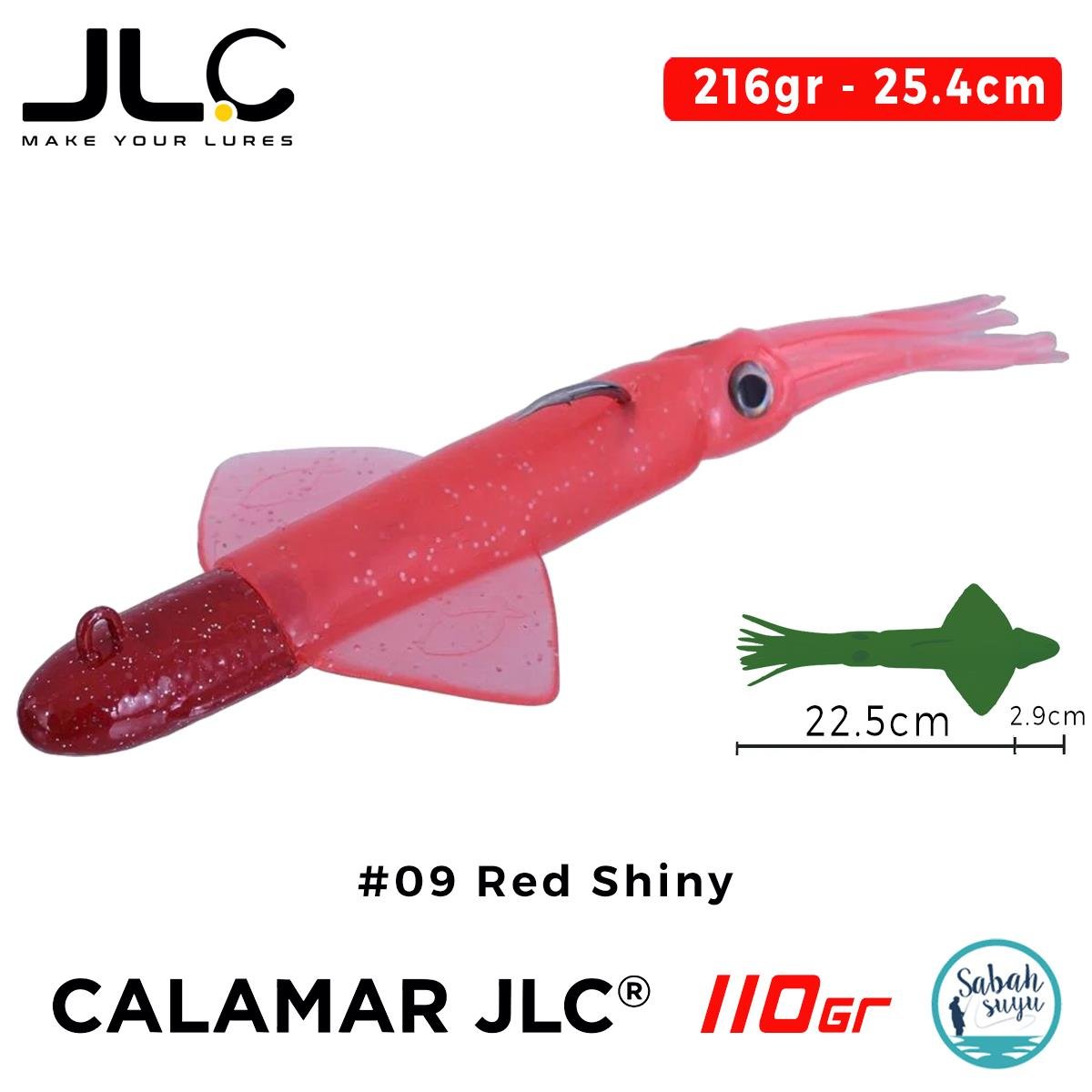 JLC Calamar 110 Set 25.4cm 216gr #09 Red Shiny Silikon Kalamar