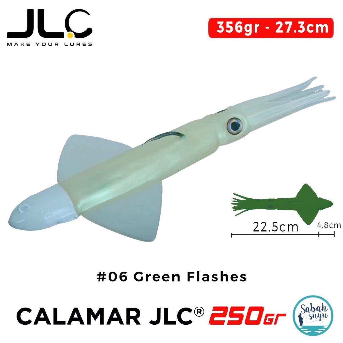 JLC Calamar 250 Set 27.3cm 356gr #06 Green Flashes Silikon Kalamar