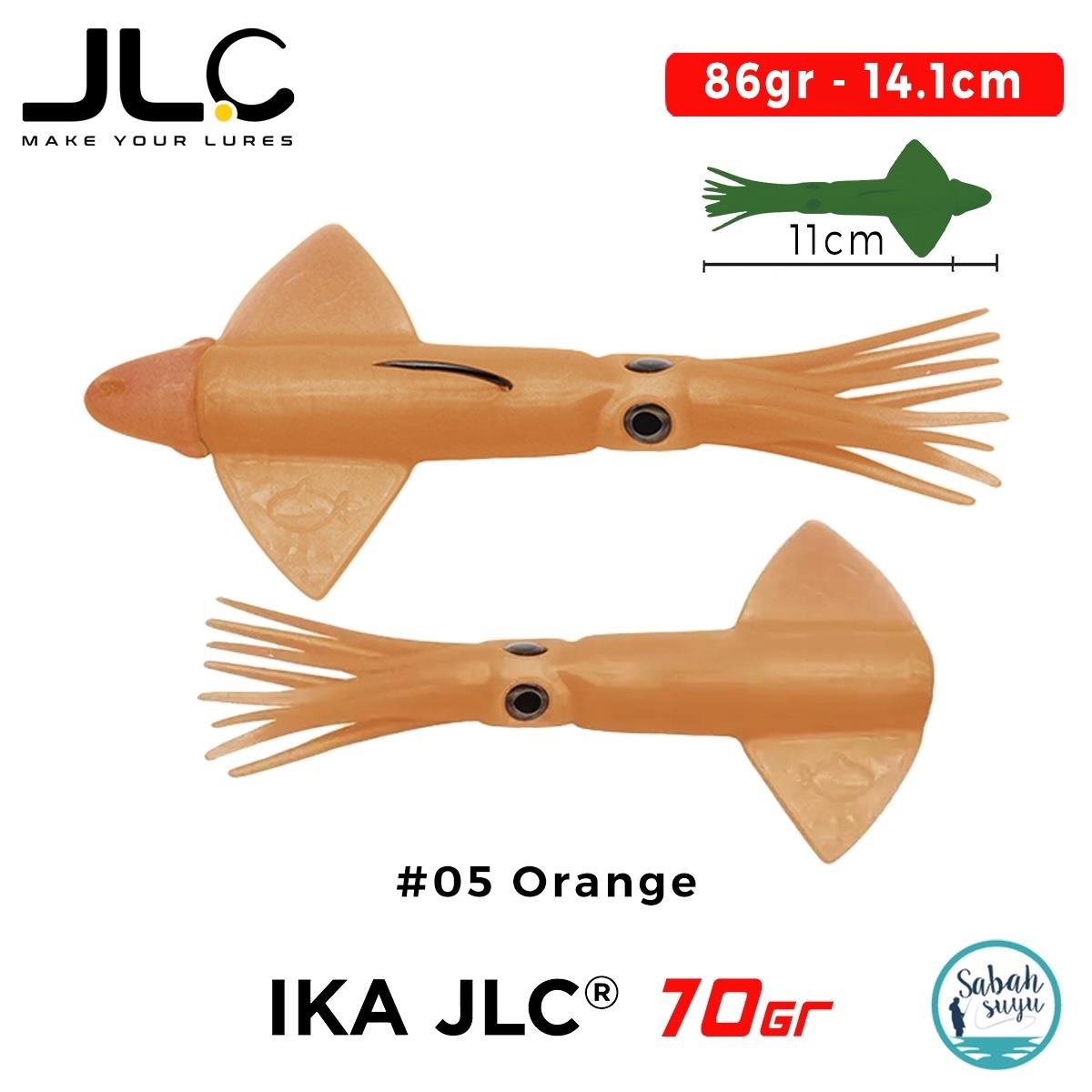 JLC IKA 70 Combo Set 86gr 14.1cm #05 Orange (2+1) Silikon Kalamar