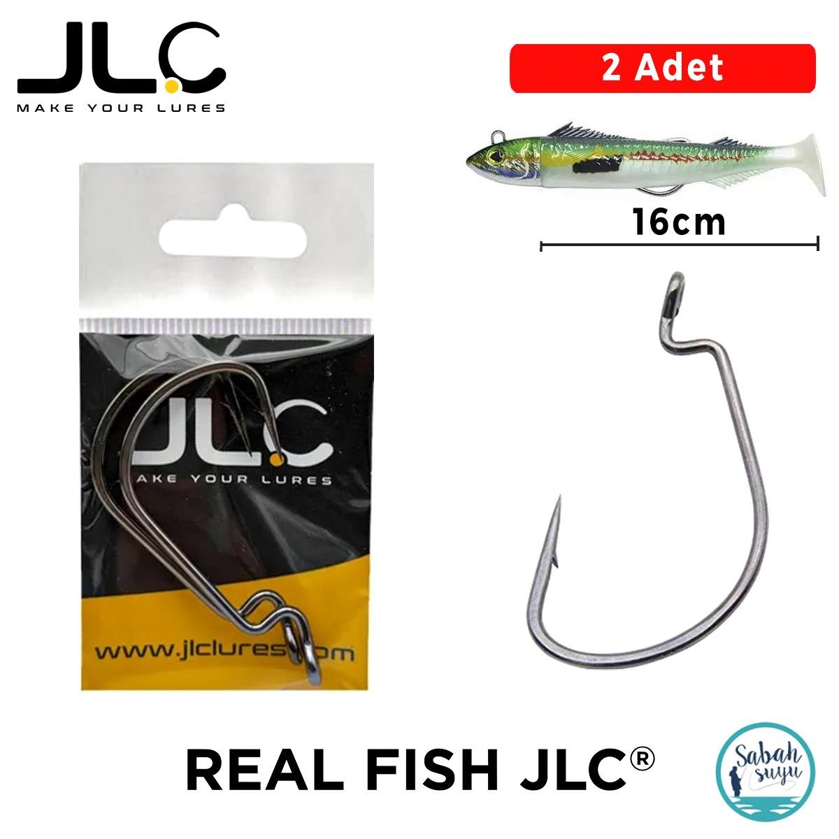 JLC Real Fish 16cm Offset Kafa İğnesi (2 Adet)
