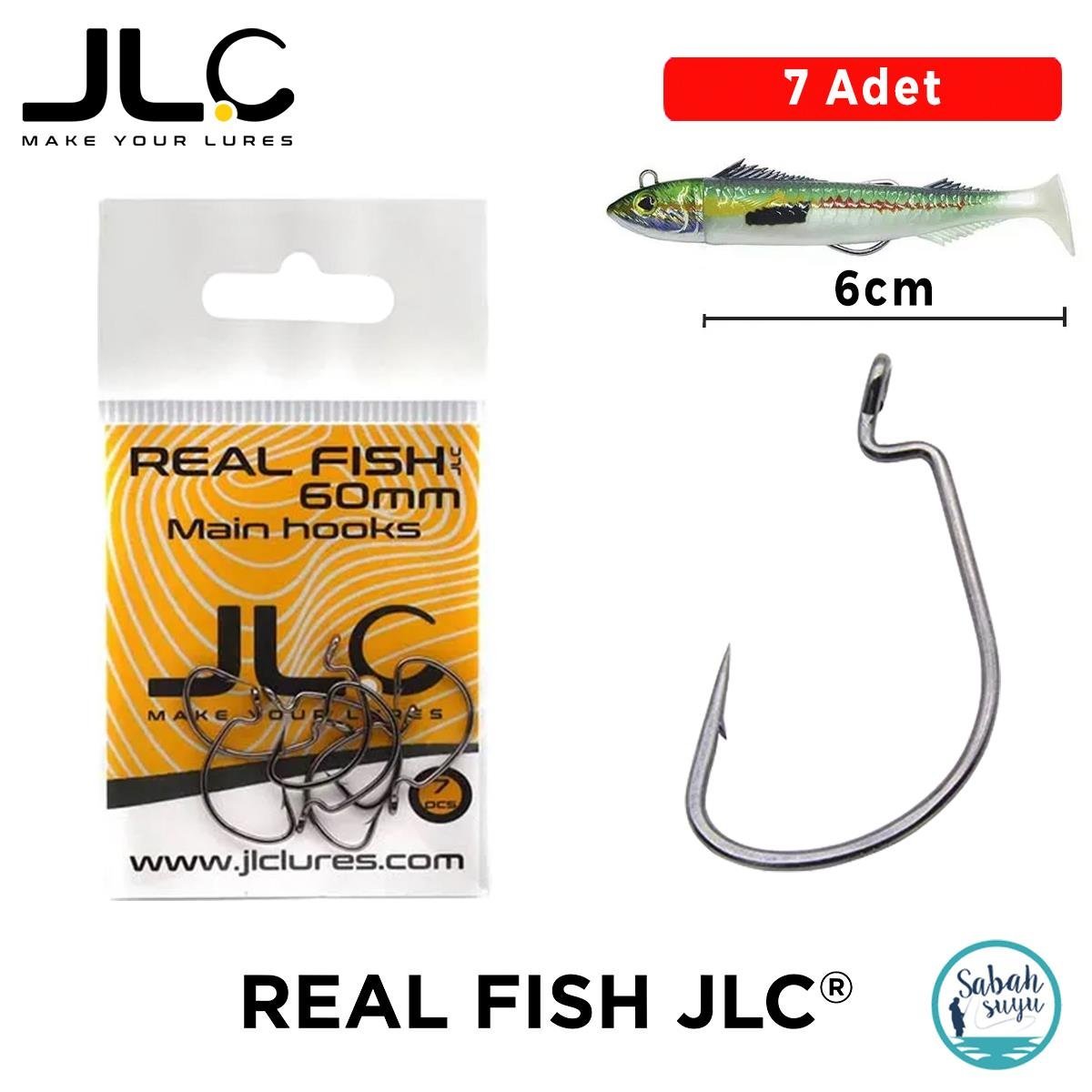 JLC Real Fish 6cm Offset Kafa İğnesi (7 Adet)