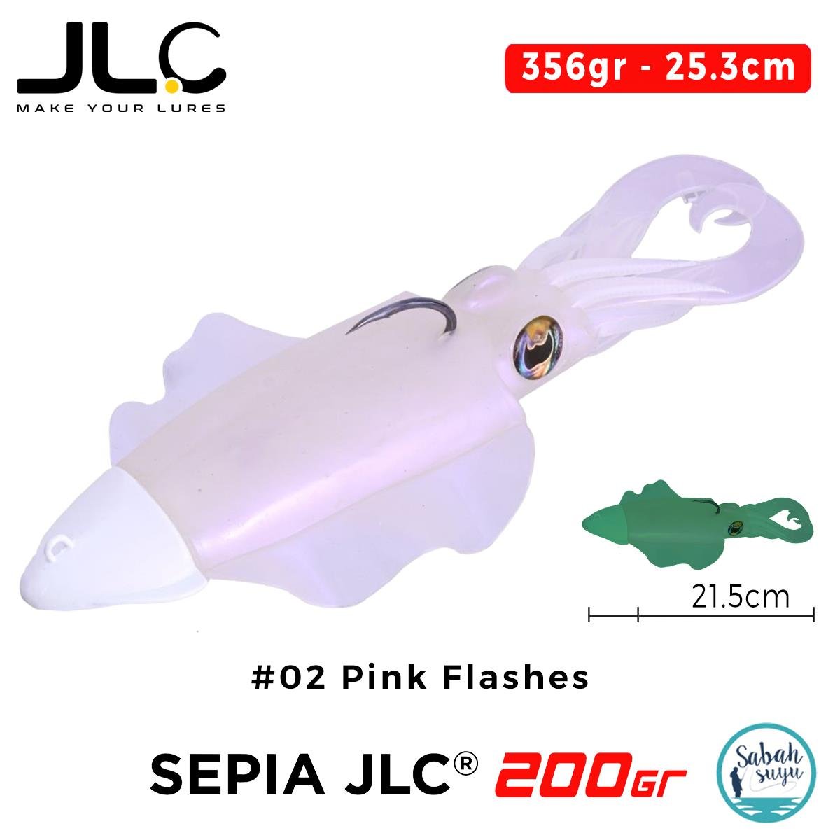 JLC Sepia 200 Set 356gr 25.3cm #02 Pink Flashes Silikon Sübye