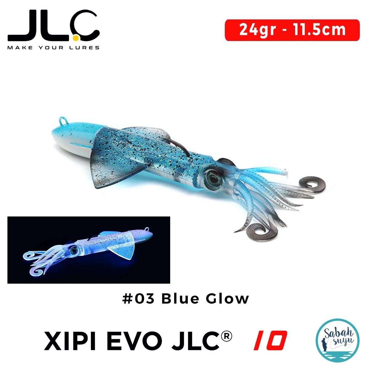 JLC Xipi Evo 10 Set 24gr 11.5cm #03 Blue Glow Silikon Kalamar