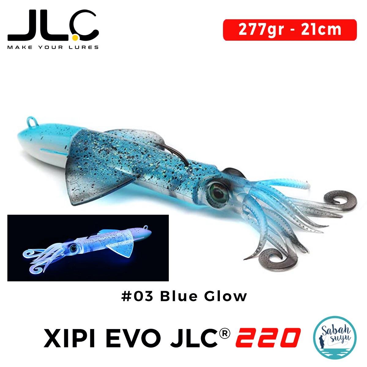 JLC Xipi Evo 220 Set 277gr 21cm #03 Blue Glow Silikon Kalamar