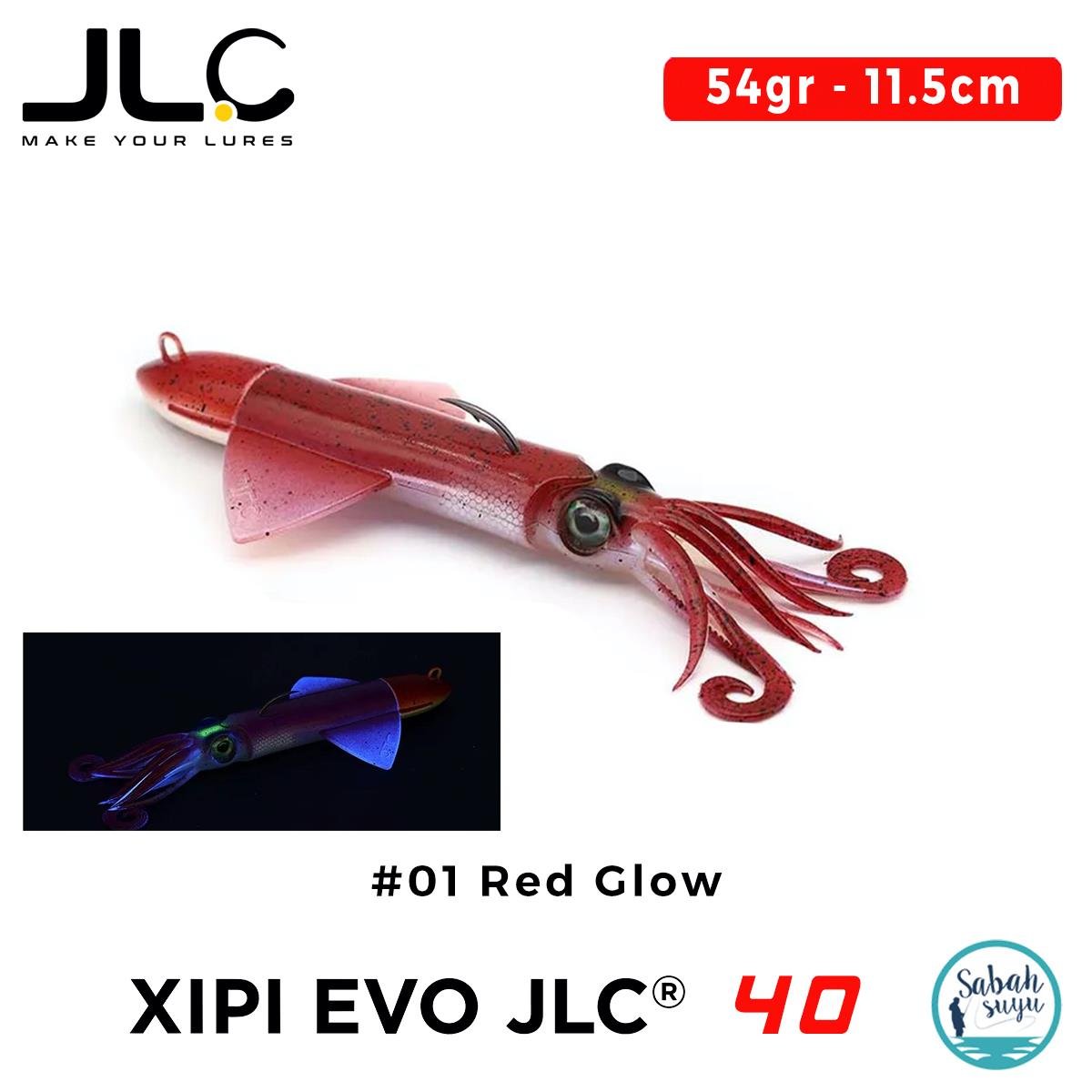 JLC Xipi Evo 40 Set 54gr 11.5cm #01 Red Glow Silikon Kalamar
