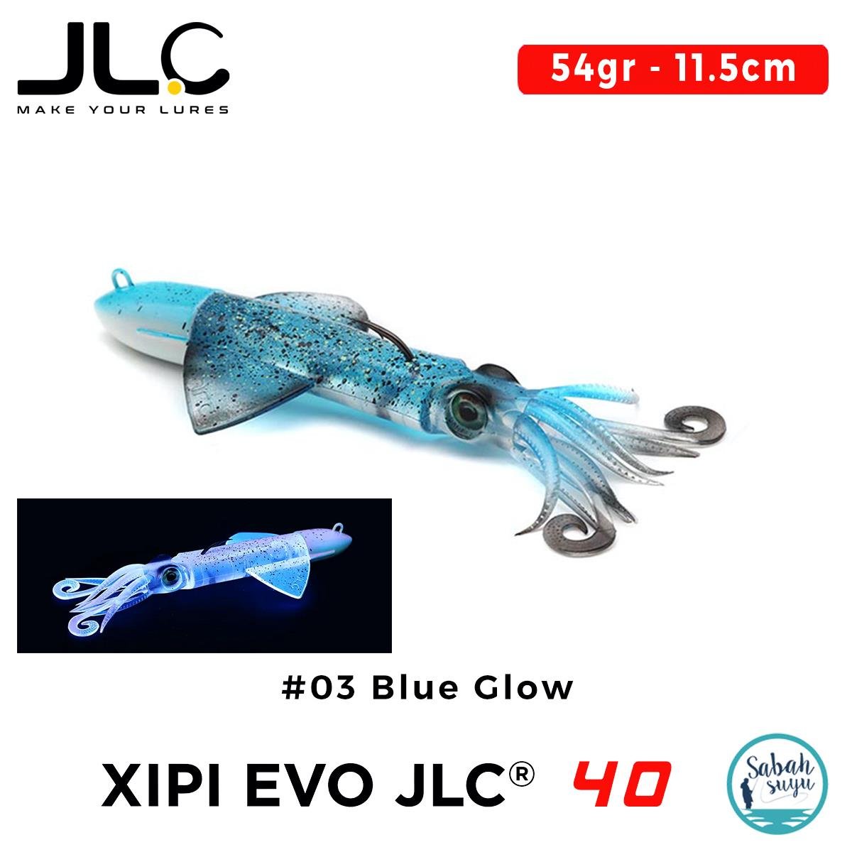 JLC Xipi Evo 40 Set 54gr 11.5cm #03 Blue Glow Silikon Kalamar