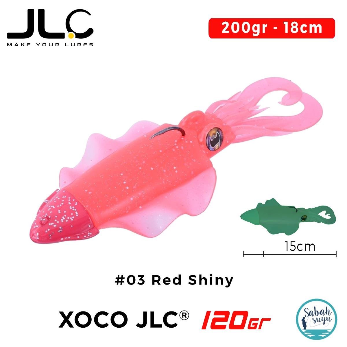 JLC Xoco 120 Set 200gr 18cm #03 Red Shiny Silikon Sübye