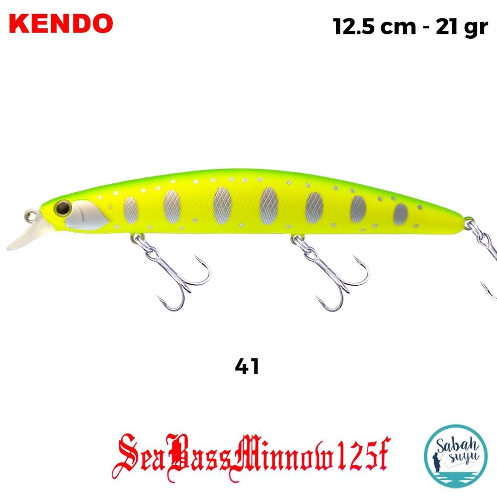 Kendo Seabass Minnow 125F 12.5cm 21gr. Sahte Balık Renk 41