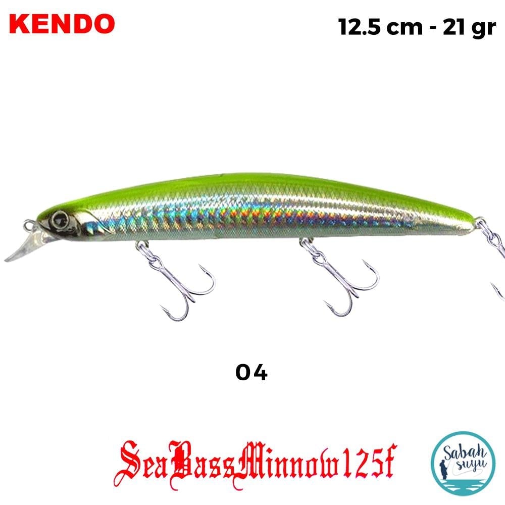 Kendo Seabass Minnow 125F 12.5cm 21gr. Sahte Balık Renk 04