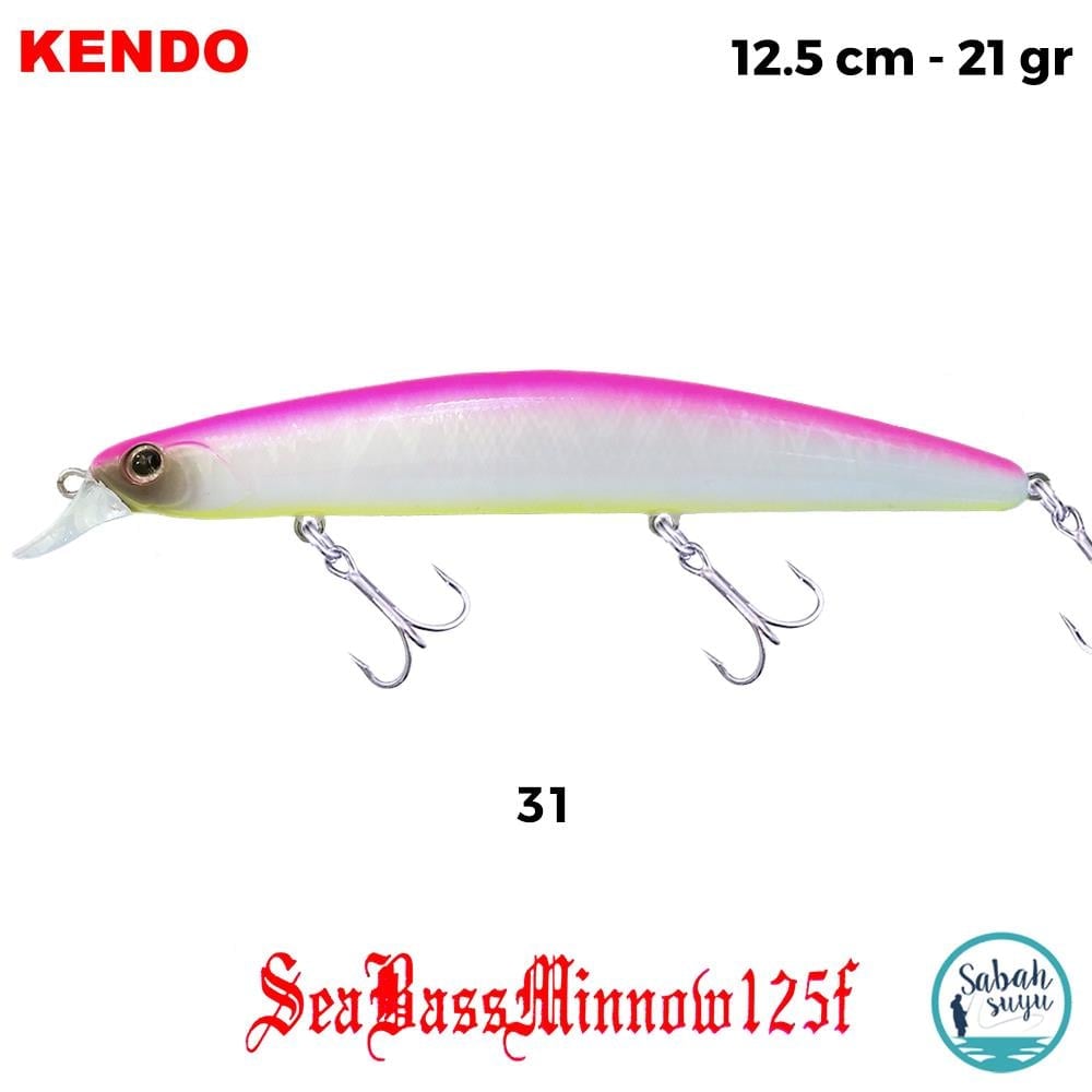 Kendo Seabass Minnow 125F 12.5cm 21gr. Sahte Balık Renk 31
