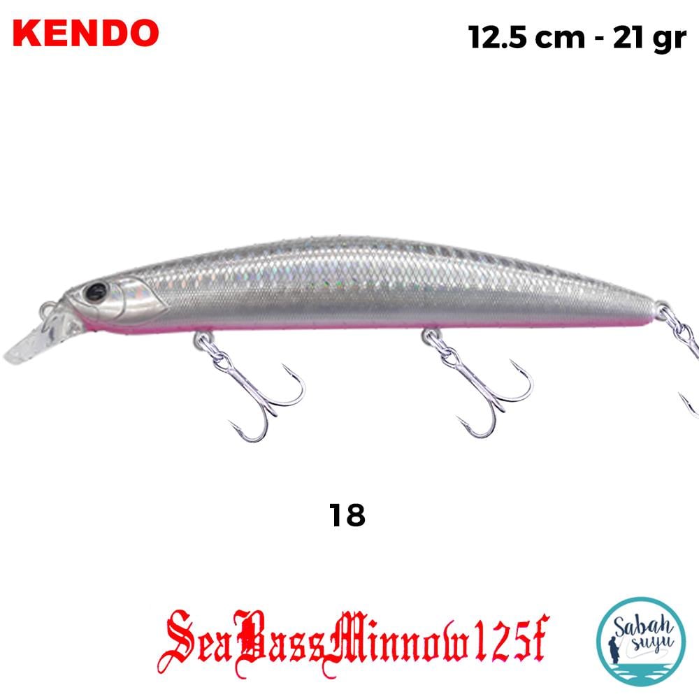 Kendo Seabass Minnow 125F 12.5cm 21gr. Sahte Balık Renk 18