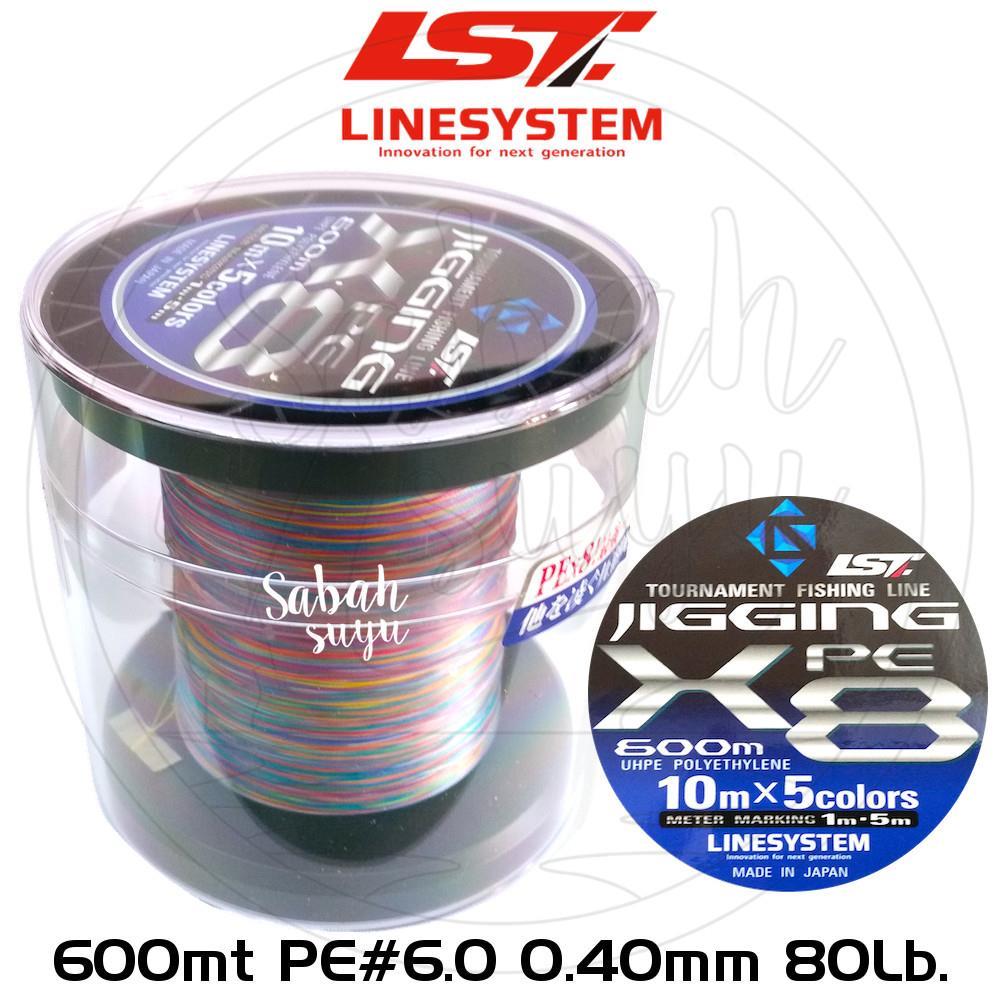 Linesystem Jigging X8 İp Misina PE 6.0 0.40mm 80lb 600mt