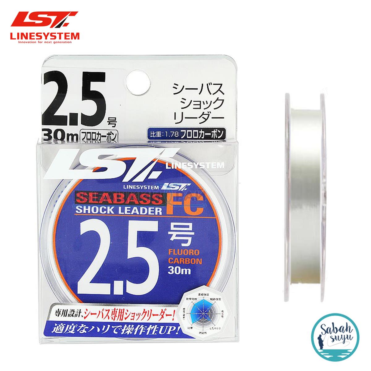 Linesystem Seabass Fluorocarbon Şok Lider Misina #2.5 0.27mm 12lb. 30mt.