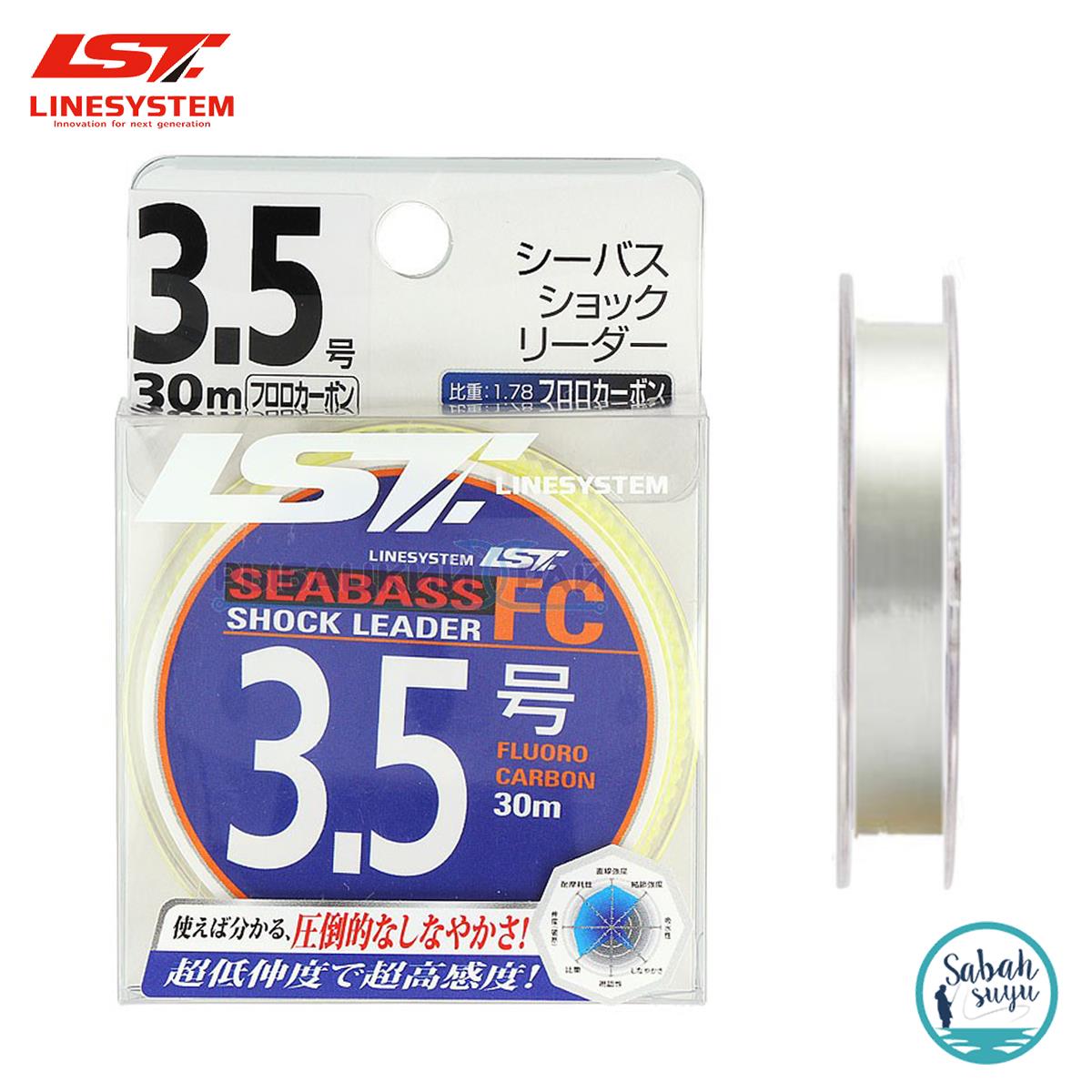 Linesystem Seabass Fluorocarbon Şok Lider Misina #3.5 0.32mm 16lb. 30mt.