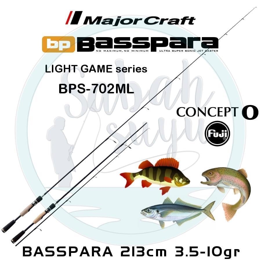 Major Craft Basspara BPS-702ML 214cm 3.5-10gr (2P) LRF Kamış