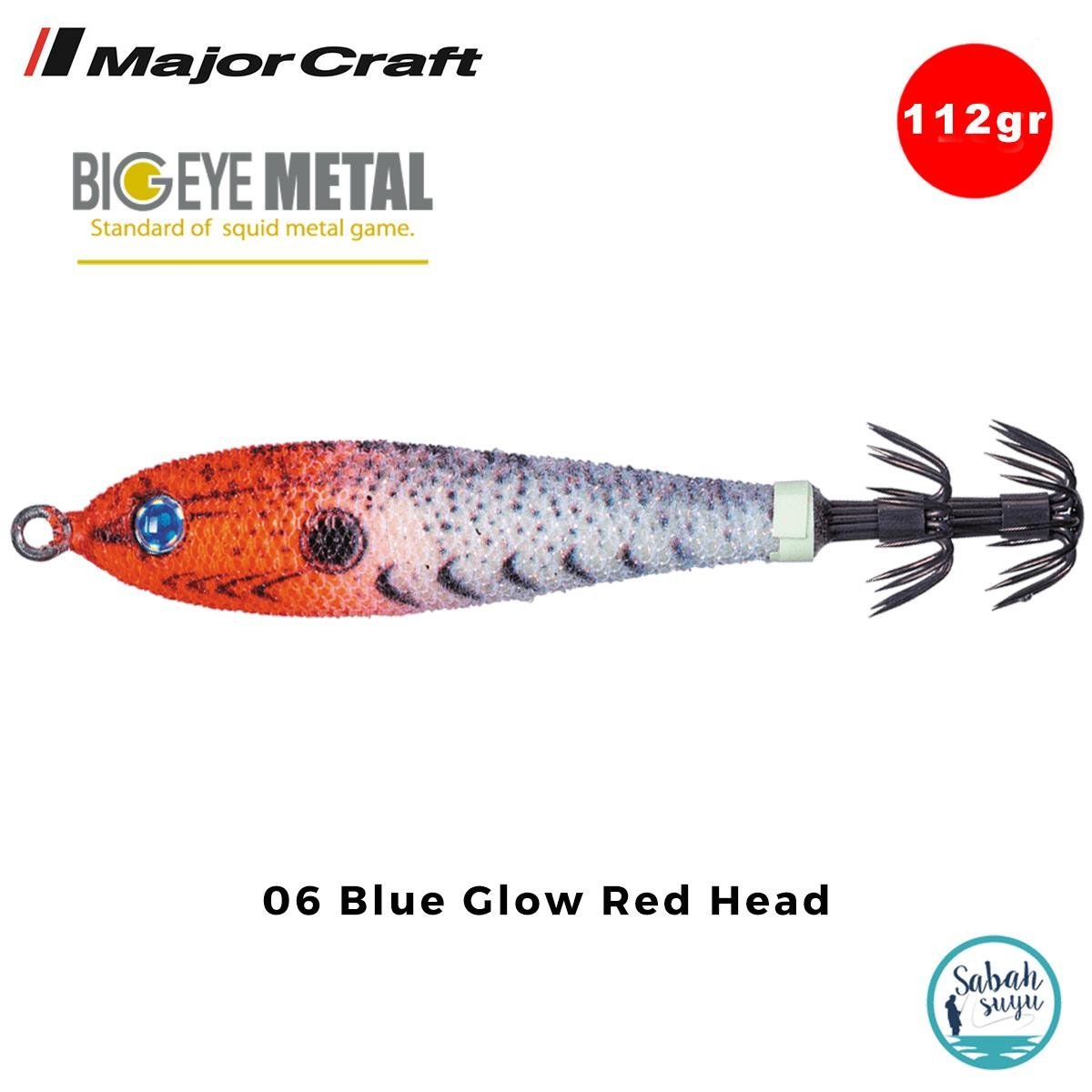 Major Craft Big Eye Metal Kalamar Zokası 112gr BEM-30 #06 Blue Glow Red Head