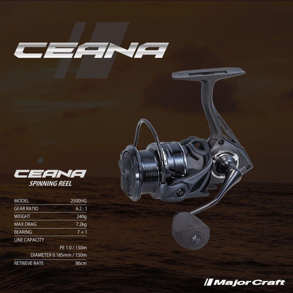 Major Craft Ceana 2500HG 7+1 BB Spin Olta Makinesi