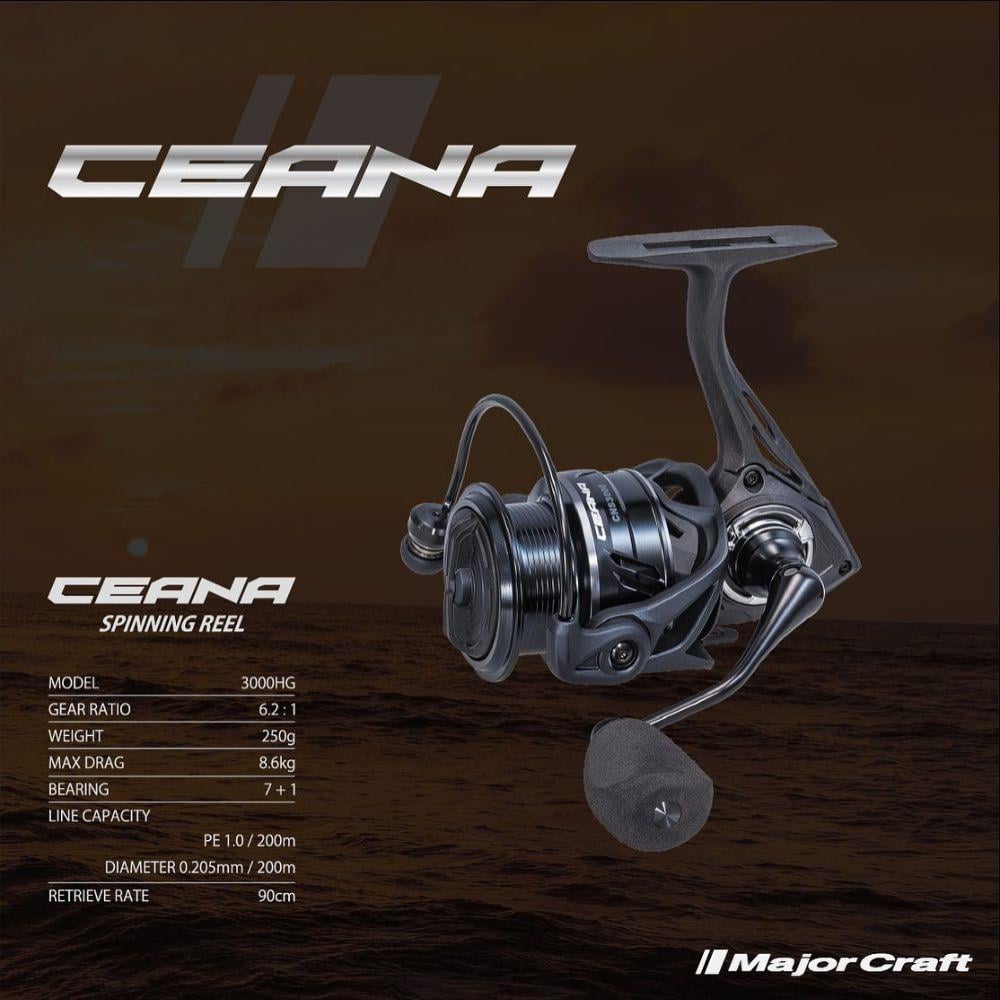 Major Craft Ceana 3000HG 7+1 BB Spin Olta Makinesi