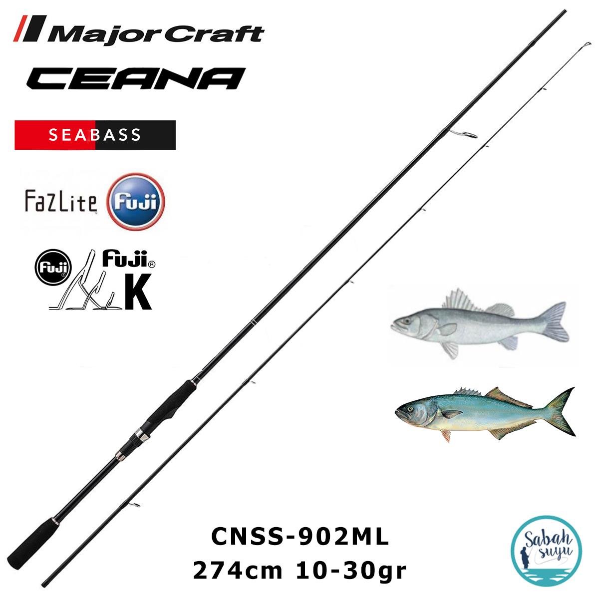 Major Craft Ceana CNSS-902ML Seabass 274cm 10-30gr (2P) Spin Kamış
