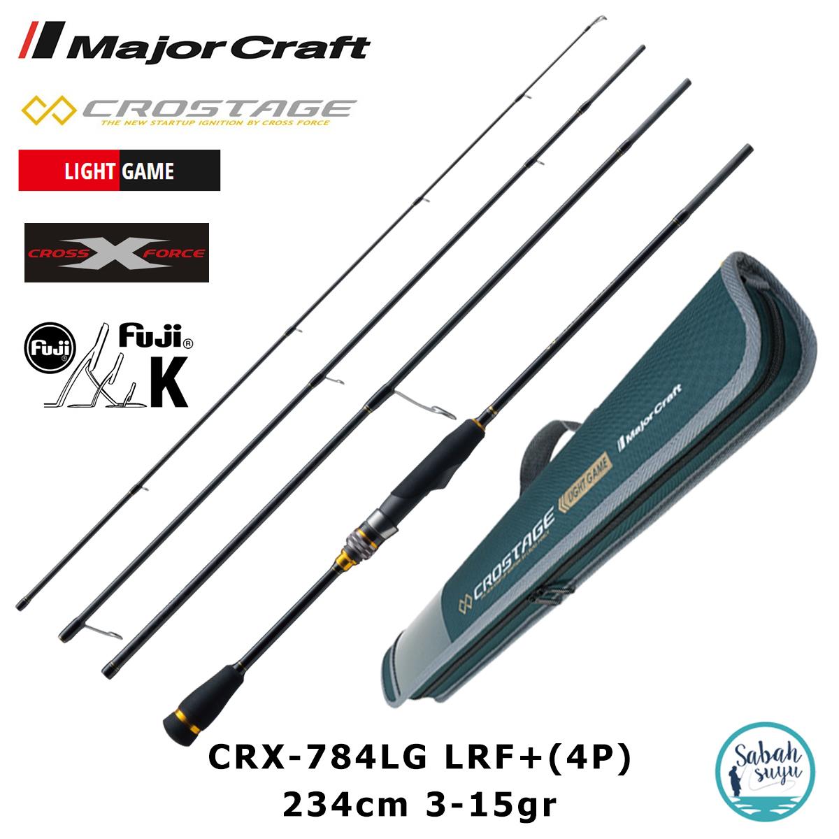 Major Craft Crostage CRX-784LG LRF+ 234cm 3-15gr (4P) Microjig Kamış Seyahat Tipi