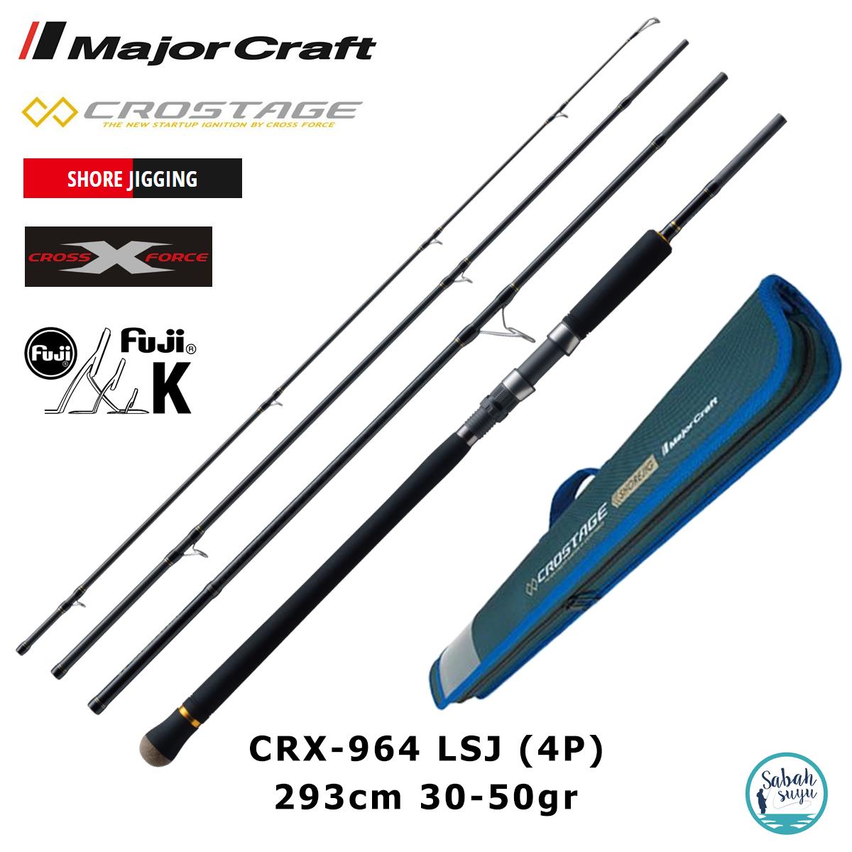 Major Craft Crostage CRX-964LSJ 2.93mt 30-50gr (4P) Light Shore Jigging Kamış Seyahat Tipi