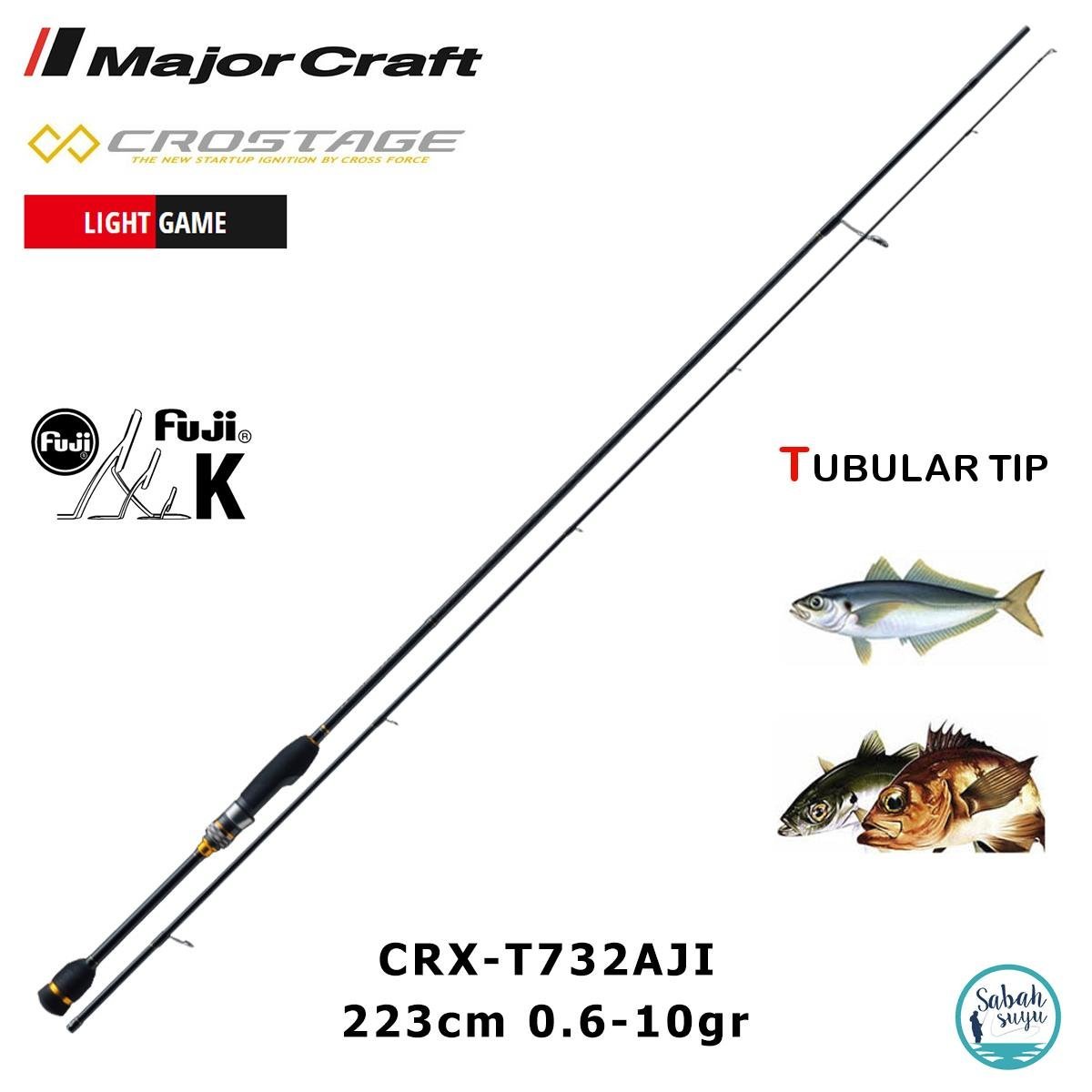 Major Craft Crostage CRX-T732AJI Tubular 223cm 0.6-10gr (2P) LRF Kamış