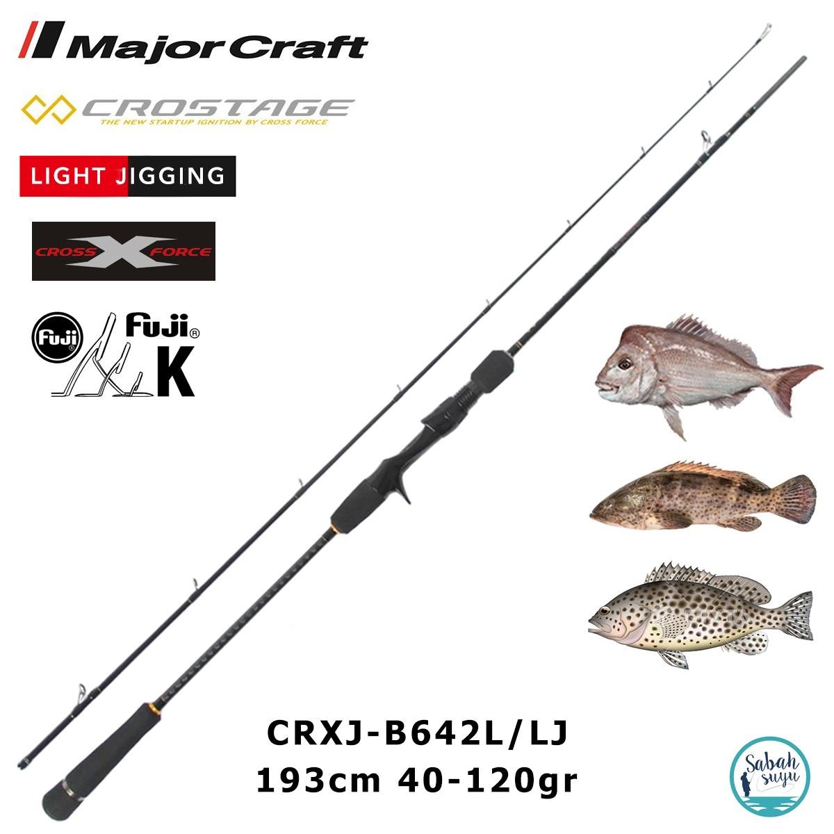 Major Craft Crostage CRXJ-B642L/LJ 193cm 40-120gr (2P) Tetikli Light Jigging Kamış