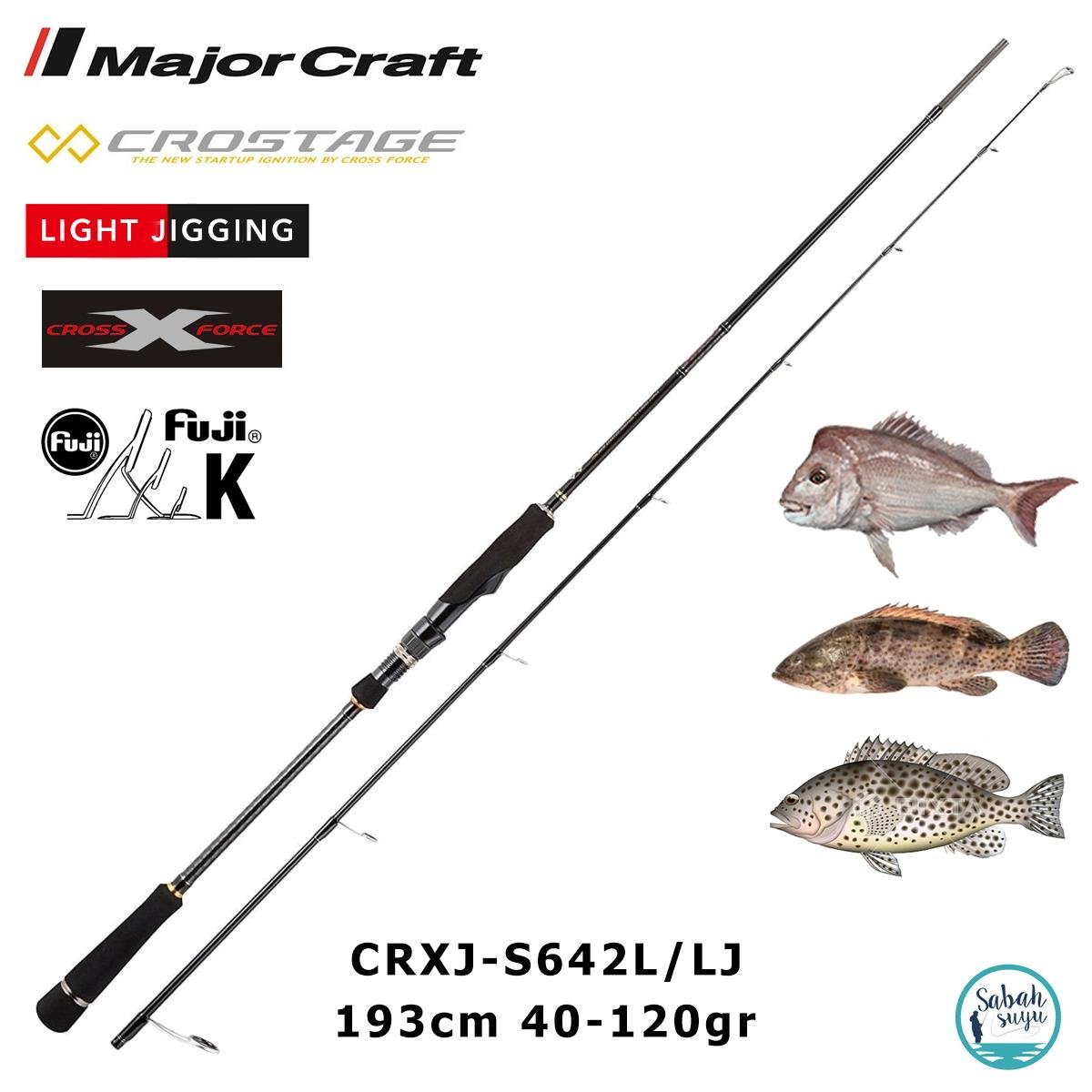 Major Craft Crostage CRXJ-S642L/LJ 193cm 40-120gr (2P) Light Jigging Kamış