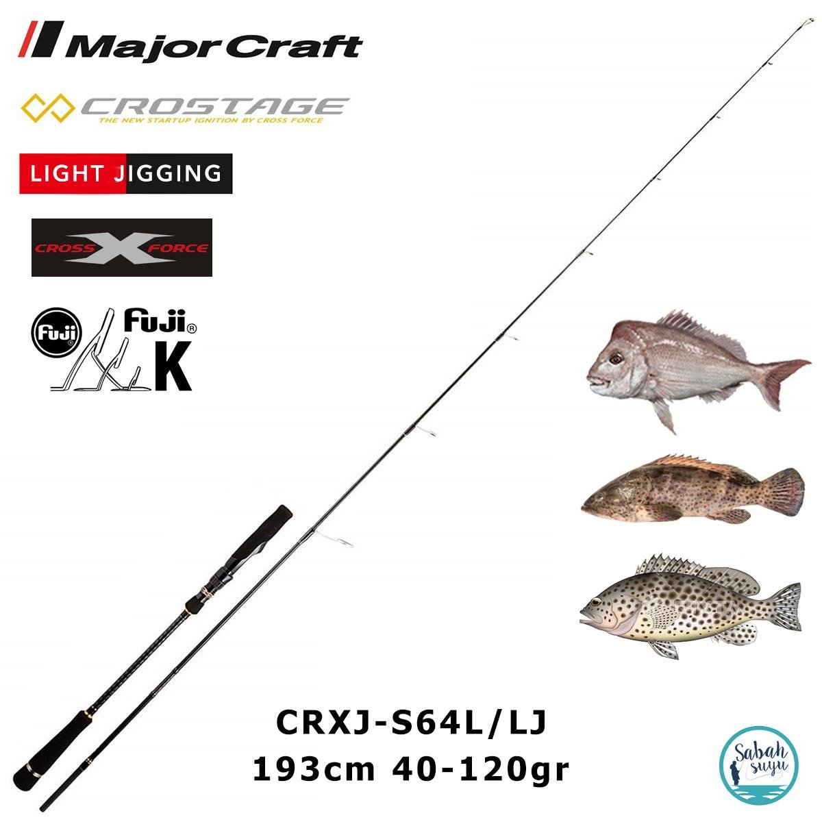 Major Craft Crostage CRXJ-S64L/LJ 193cm 40-120gr (S2P) Light Jigging Kamış