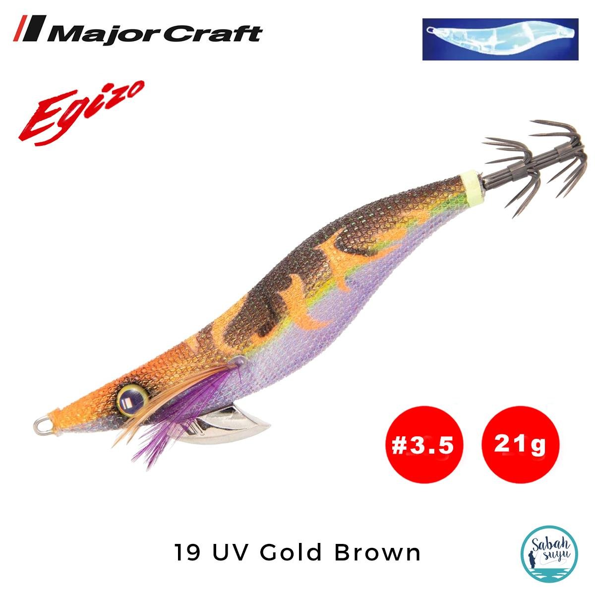 Major Craft Egi Sutte Kalamar Zokası EGZ-3.5 21gr #19 UV Gold Brown