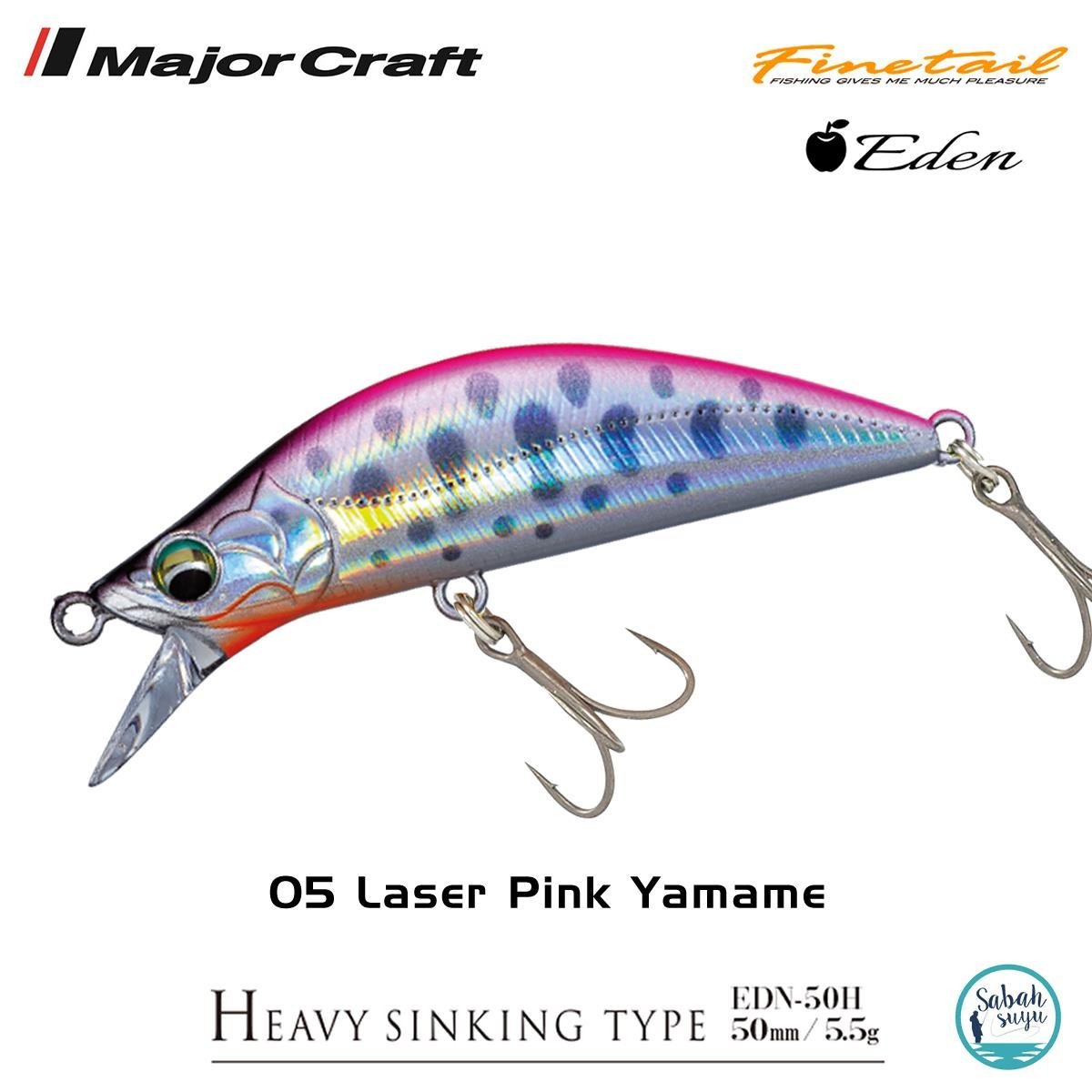 Major Craft Finetail Eden 50HS 5.5gr LRF Sahte Balık # 05 Laser Pink Yamame