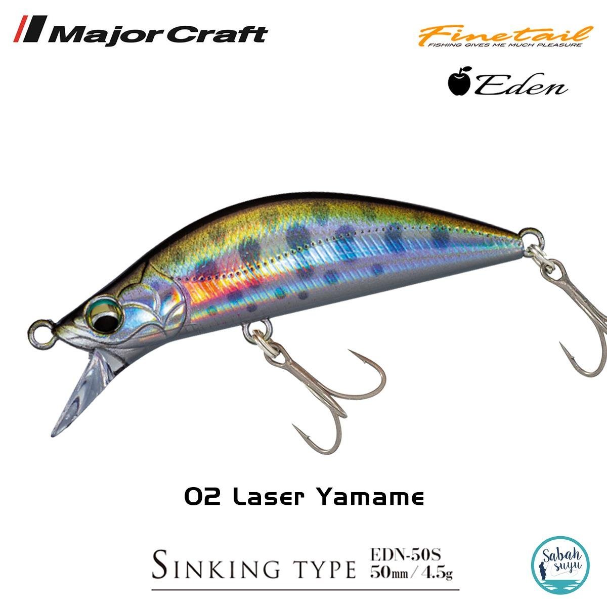 Major Craft Finetail Eden 50S 4.5gr LRF Sahte Balık # 02 Laser Yamame