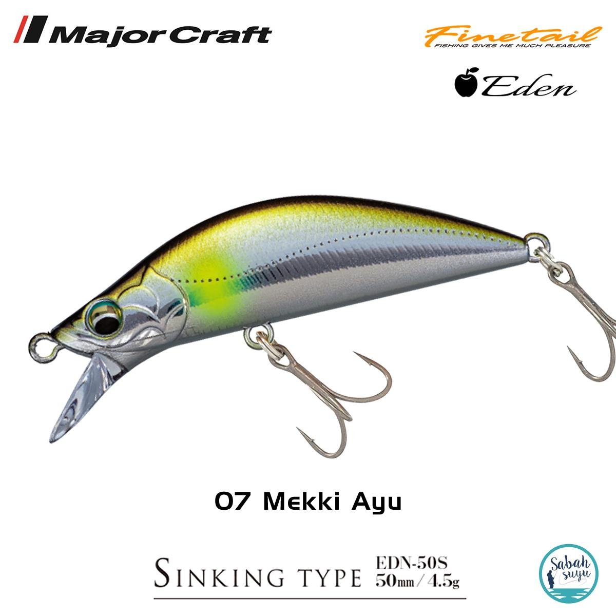 Major Craft Finetail Eden 50S 4.5gr LRF Sahte Balık # 07 Mekki Ayu