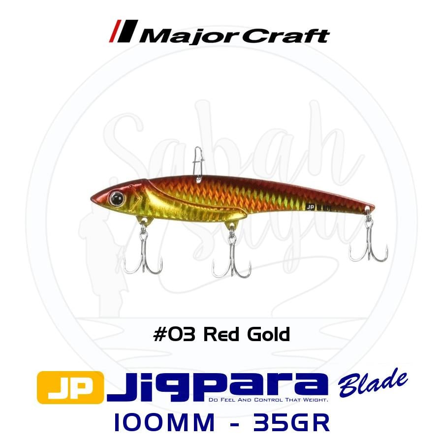 Major Craft Jigpara JPB-100 Blade Vibrasyon Jig 100mm 35gr #03 Red Gold