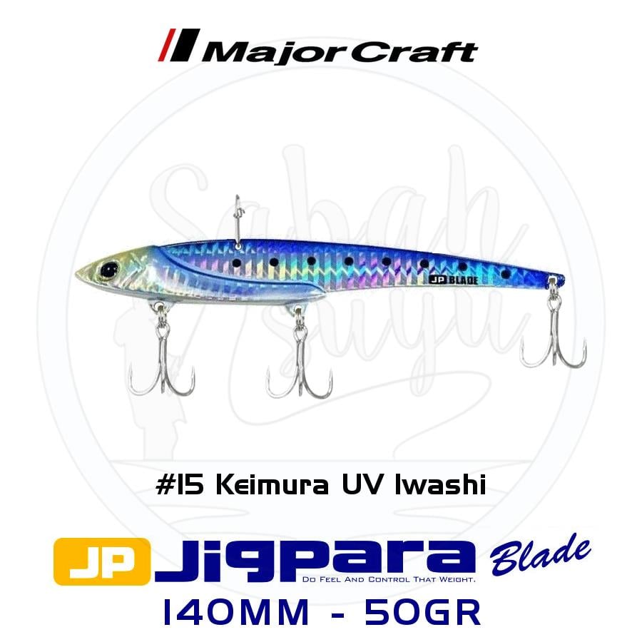 Major Craft Jigpara JPB-140 Blade Vibrasyon Jig 140mm 50gr #15 Keimura (UV) Iwashi