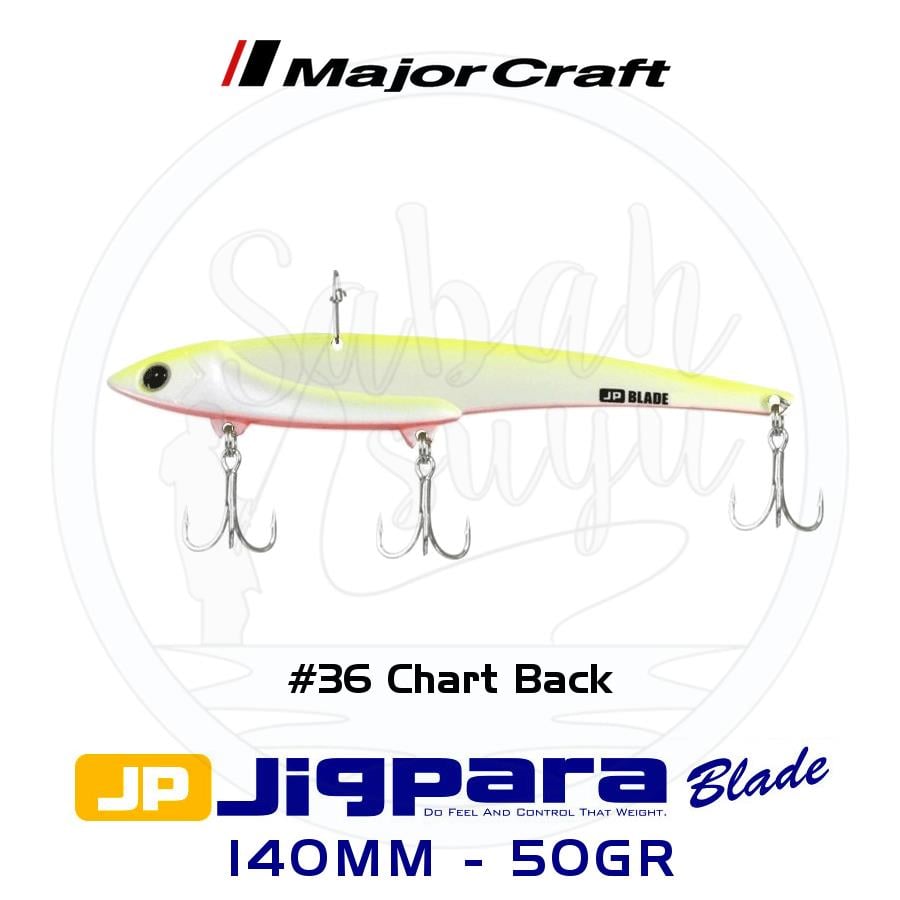 Major Craft Jigpara JPB-140 Blade Vibrasyon Jig 140mm 50gr #36 Chart Back