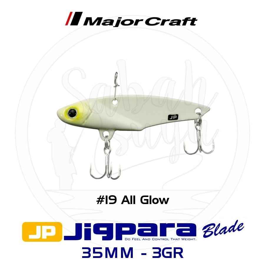 Major Craft Jigpara JPB-35 Blade Vibrasyon Jig 35mm 3gr #19 All Glow
