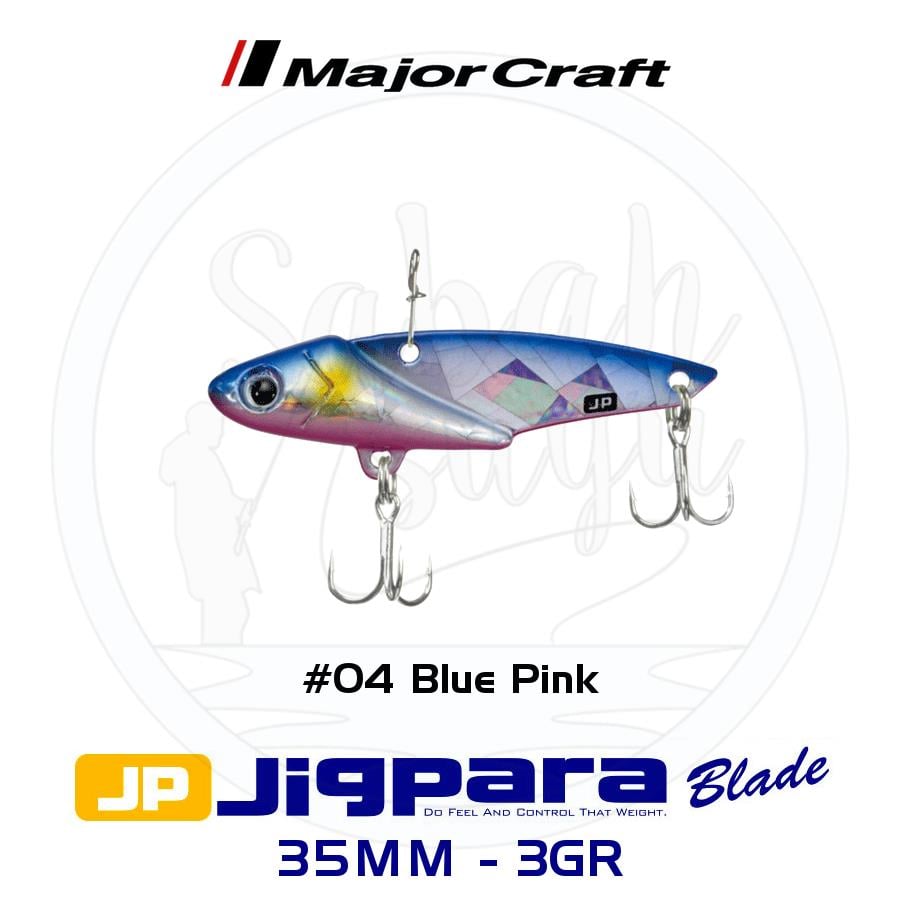 Major Craft Jigpara JPB-35 Blade Vibrasyon Jig 35mm 3gr #04 Blue Pink