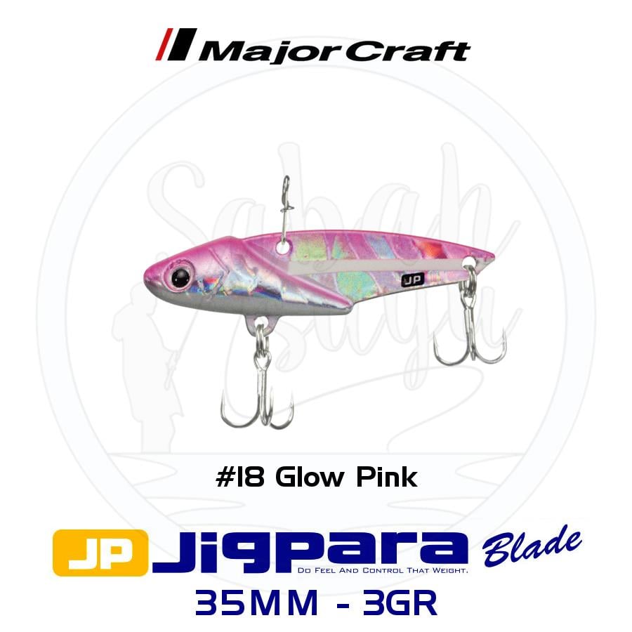 Major Craft Jigpara JPB-35 Blade Vibrasyon Jig 35mm 3gr #18 Glow Pink