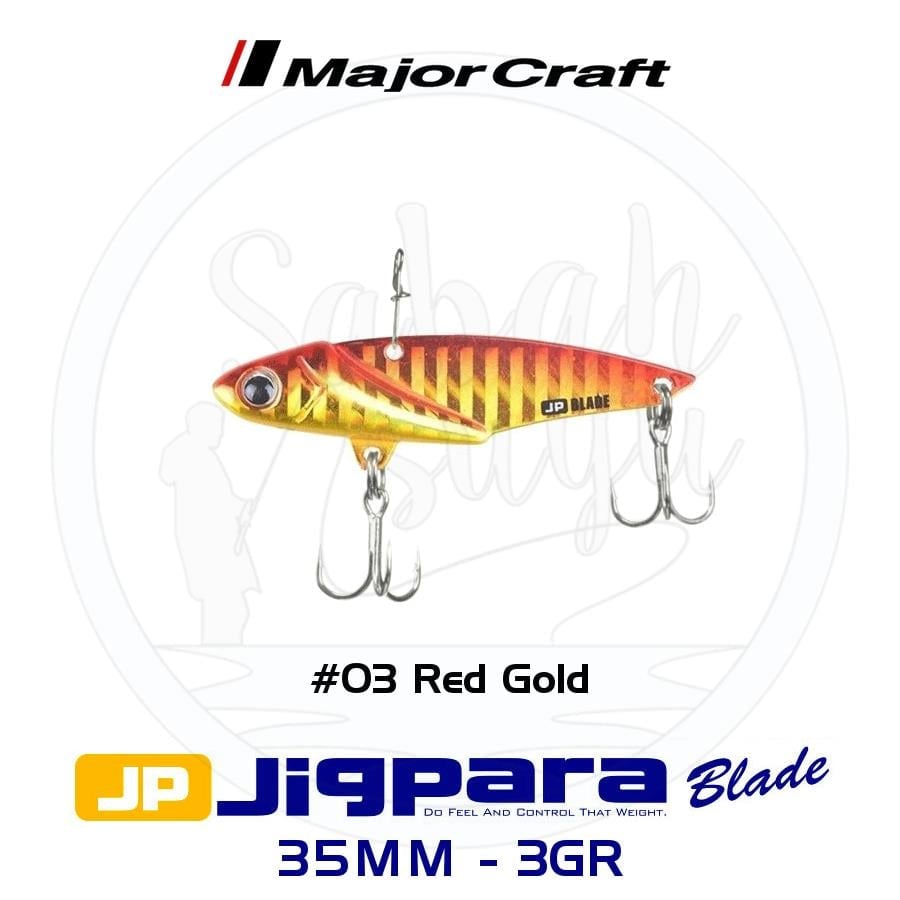 Major Craft Jigpara JPB-35 Blade Vibrasyon Jig 35mm 3gr #03 Red Gold