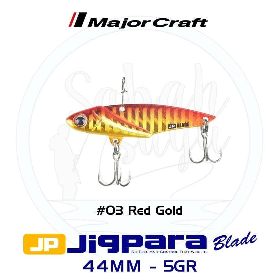 Major Craft Jigpara JPB-44 Blade Vibrasyon Jig 44mm 5gr #03 Red Gold