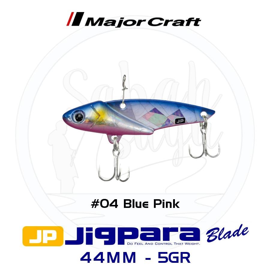 Major Craft Jigpara JPB-44 Blade Vibrasyon Jig 44mm 5gr #04 Blue Pink