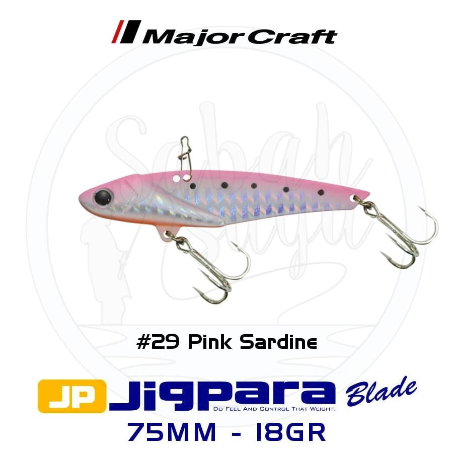 Major Craft Jigpara JPB-75 Blade Vibrasyon Jig 75mm 18gr #29 Pink Sardine