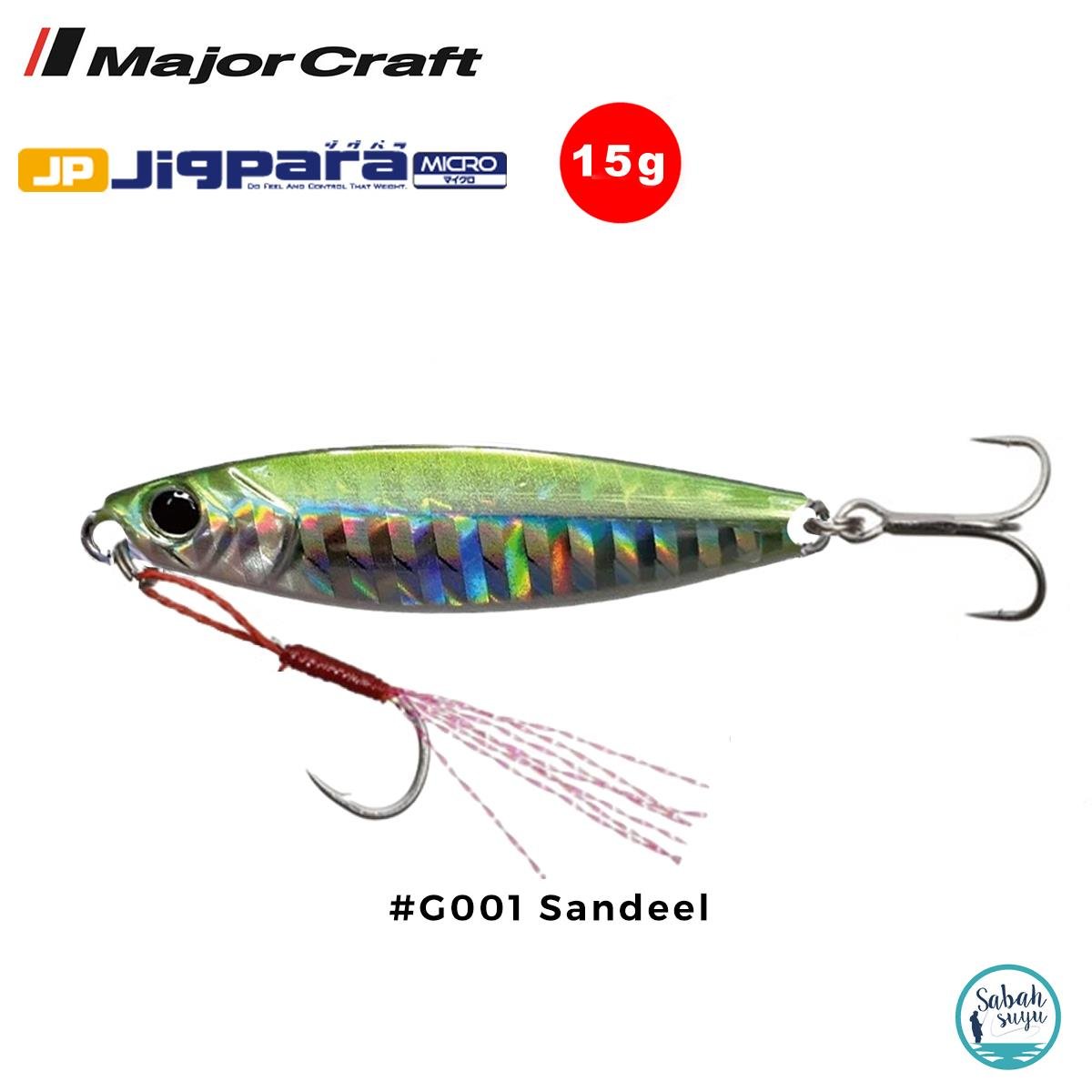Major Craft Jigpara Micro JPM-15gr 60mm #G001 Sandeel