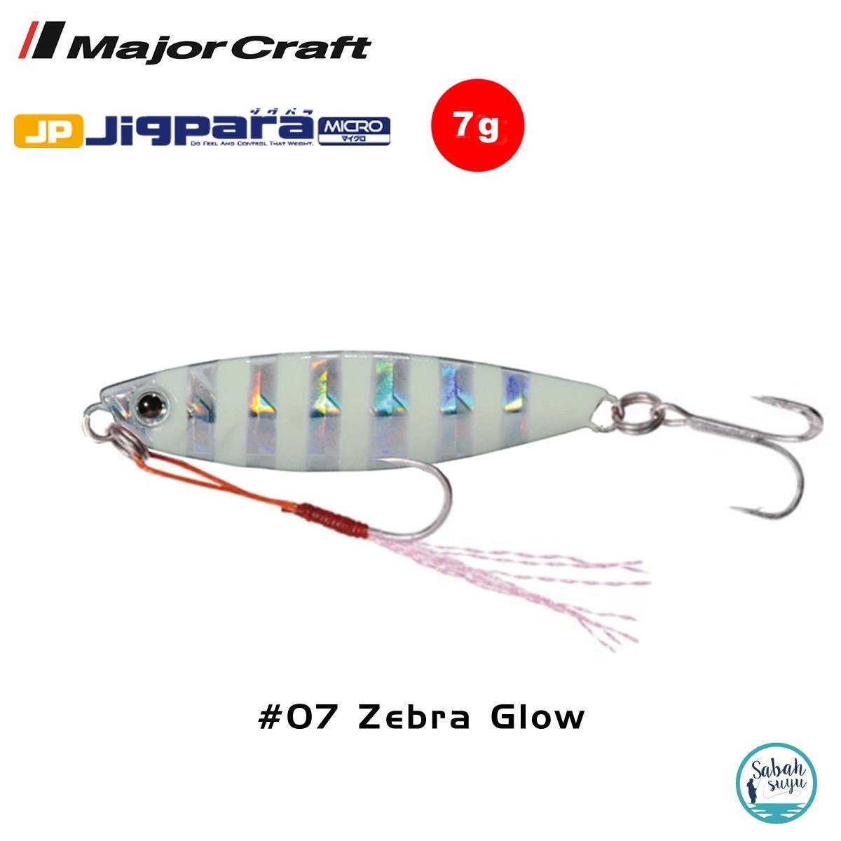 Major Craft Jigpara Micro JPM-7gr 40mm #07 Zebra Glow
