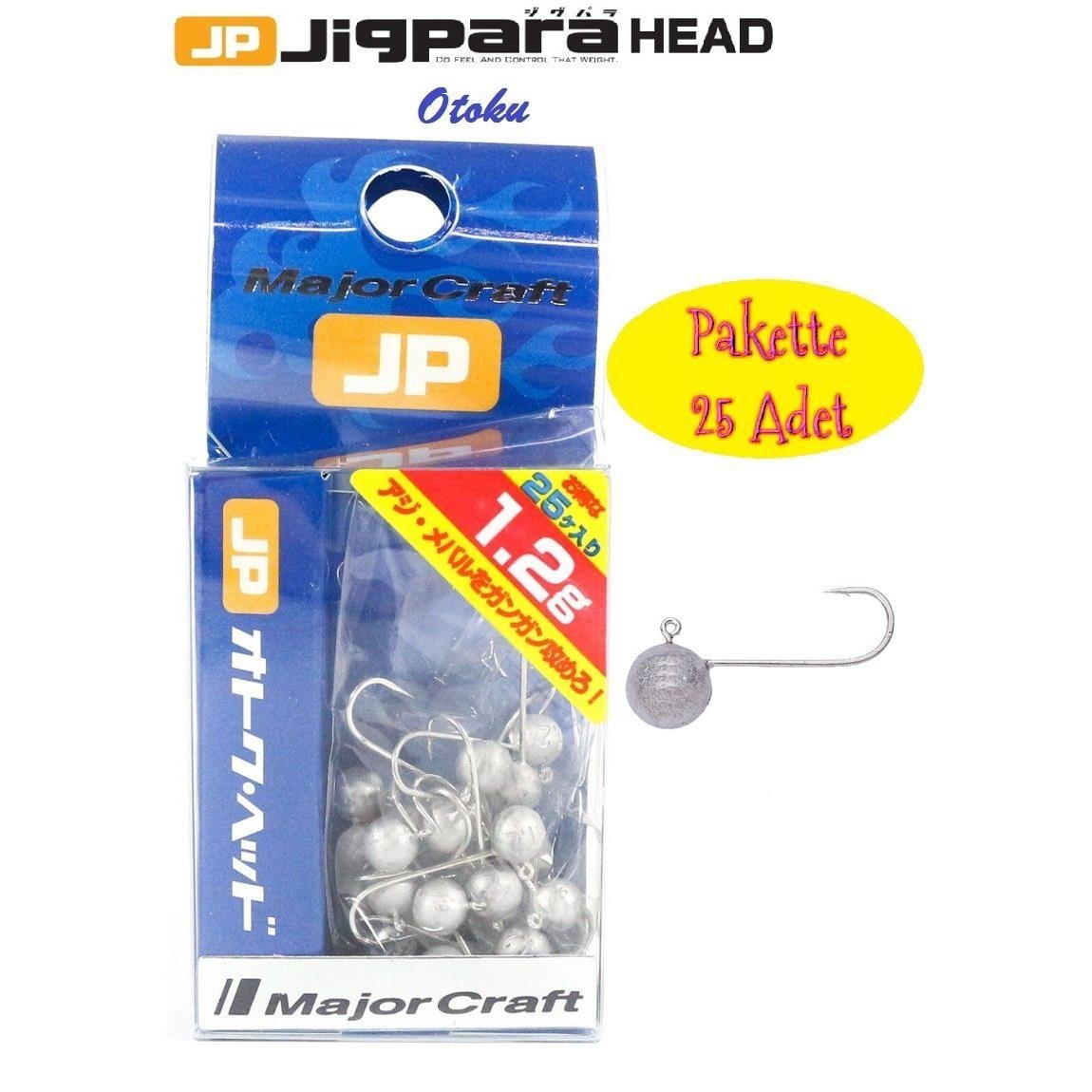 Major Craft Jigpara Otoku Head OTHD-1.2gr. (25pcs. Bag)