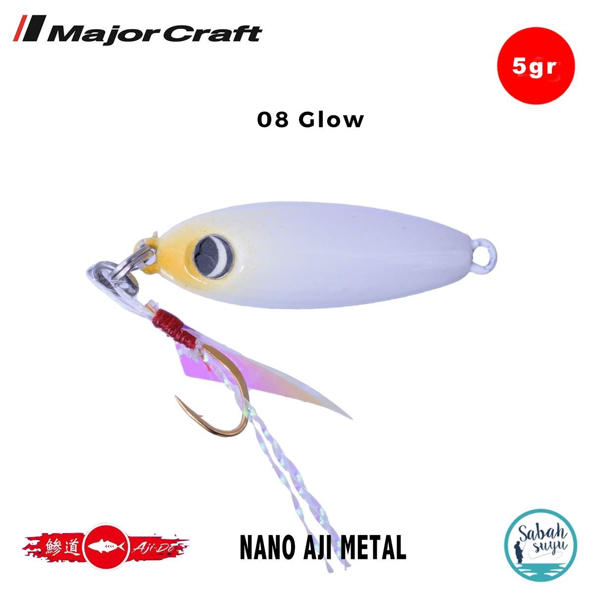 Major Craft Nano Aji Metal 5.0gr 23mm #08 Glow