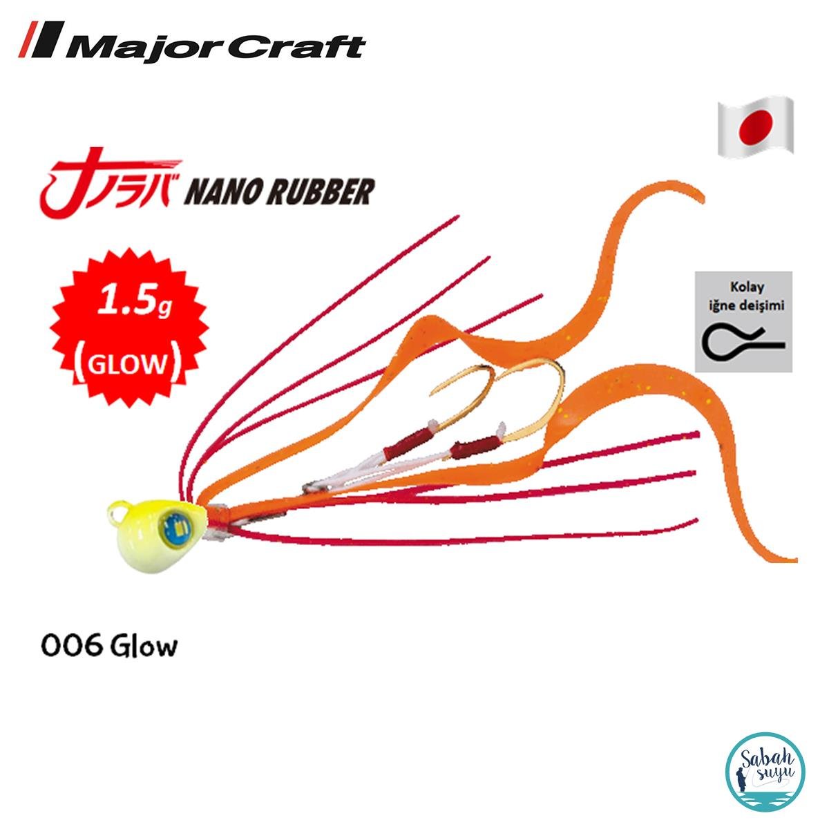 Major Craft Nano Rubber 1.5gr 006 Glow
